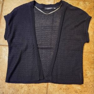 Elementz Black Cropped Cardigan